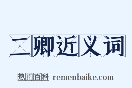 二卿近义词是什么意思的图片